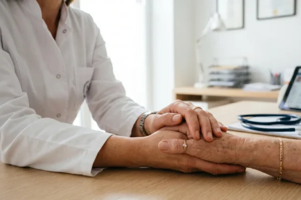 Lekarz stawiający diagnozę raka piesi pageta